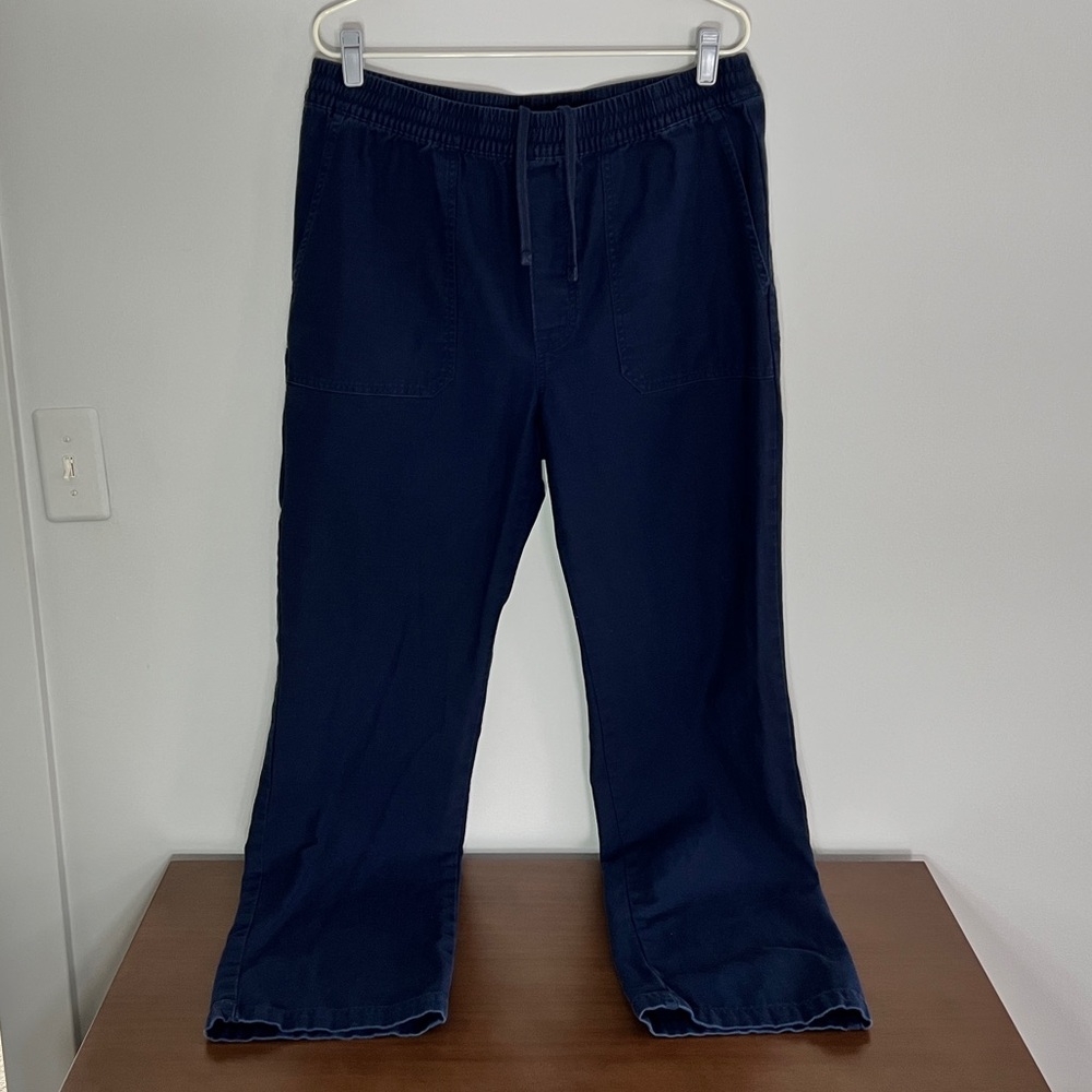 Lands’ End Navy Cotton Drawstring Pants – Navy, Men’s L Tall
